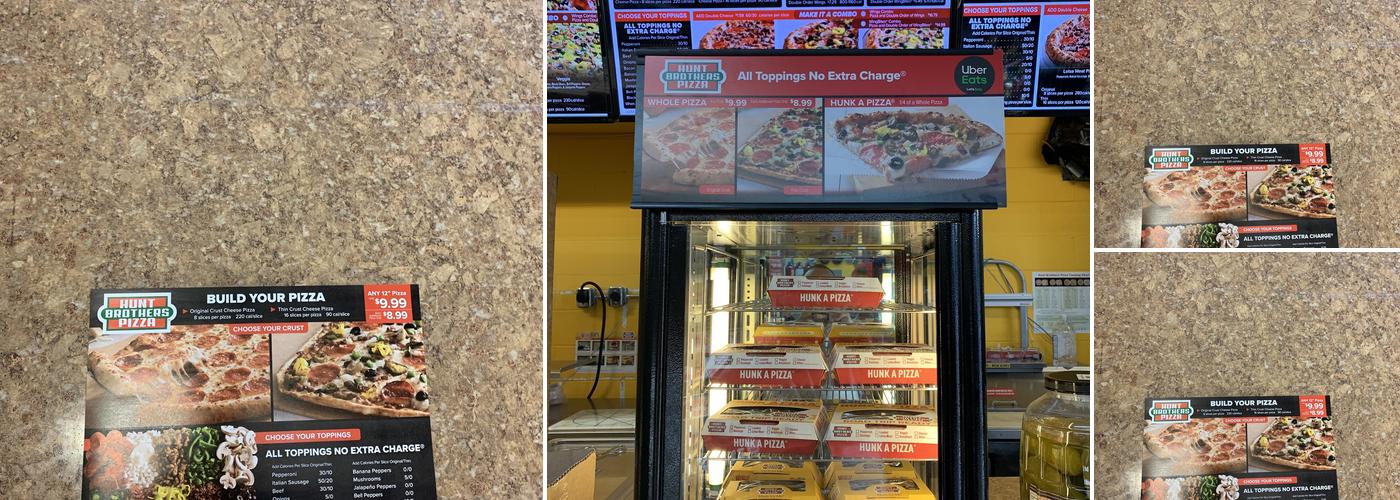 Hunt Brothers Pizza Menu