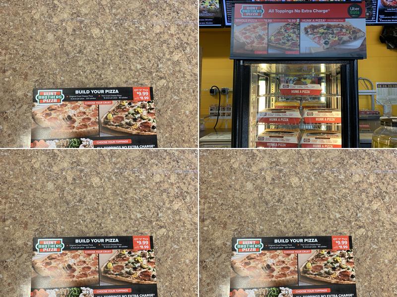 Hunt Brothers Pizza Menu