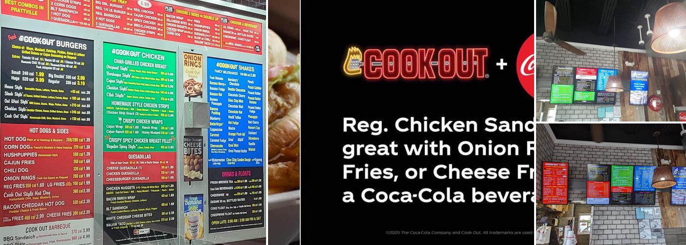 Cook Out Menu