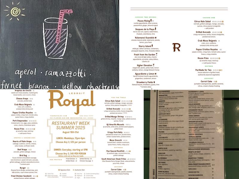 The Royal Menu