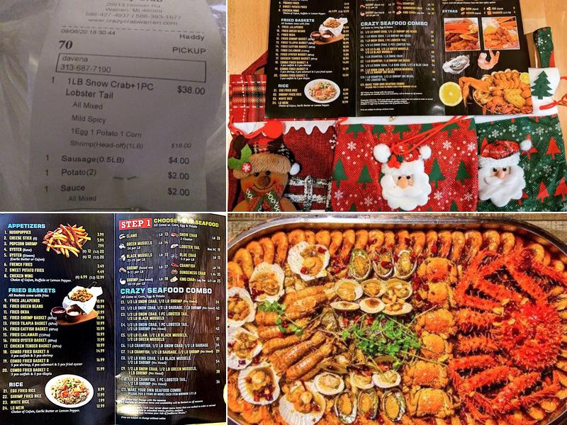 Crazy Crab Menu