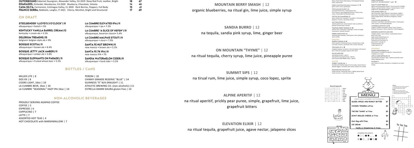 Ten 3 Menu