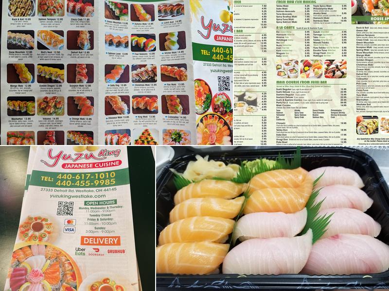 Yuzu King Japanese Cuisine Menu