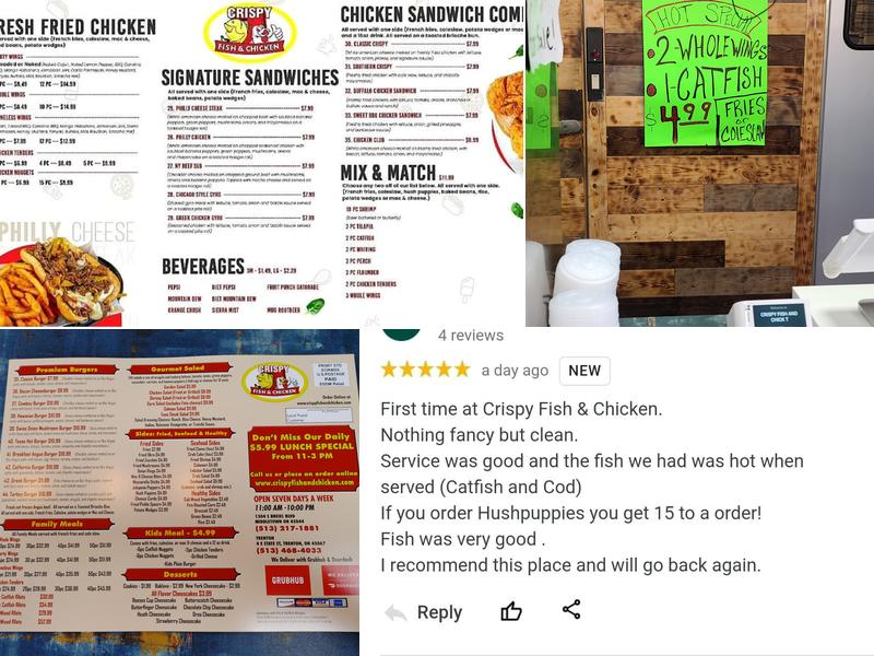 Hooks Fish & Chicken Trenton (Crispy Fish & Chicken ) Menu