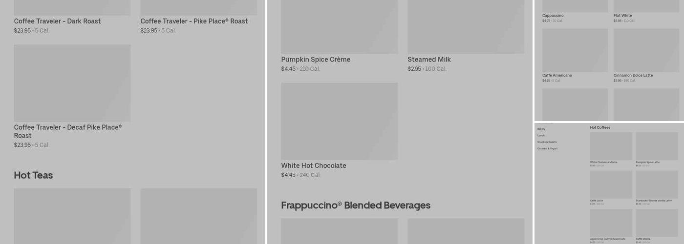 Starbucks Menu