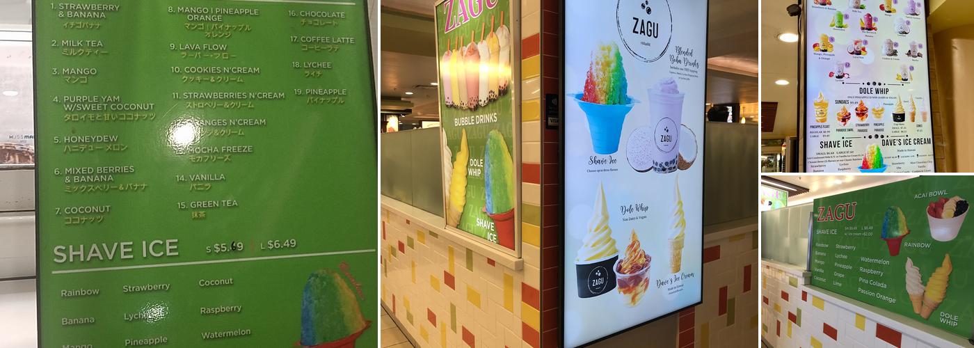 Zagu Bubble Drink Menu