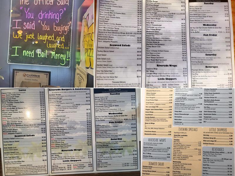 Montrose Sandbar Menu