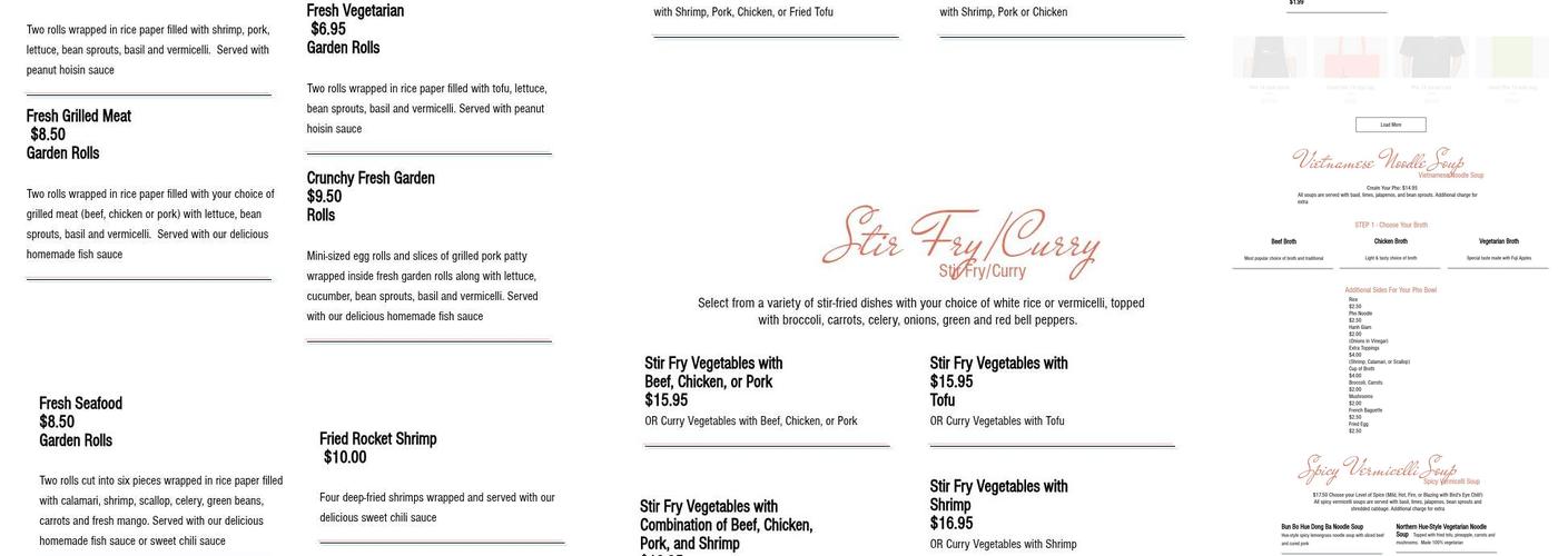 Pho 14 Menu