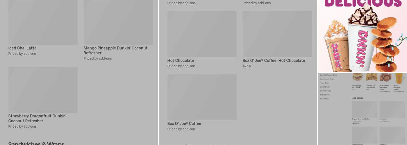 Dunkin' Menu