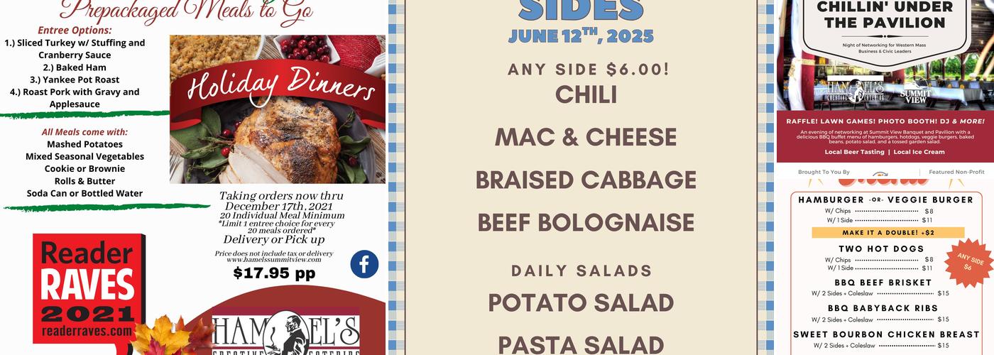 Hamel's Summit View Menu