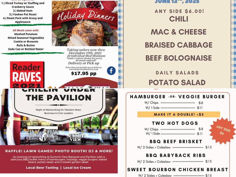 Hamel's Summit View Menu