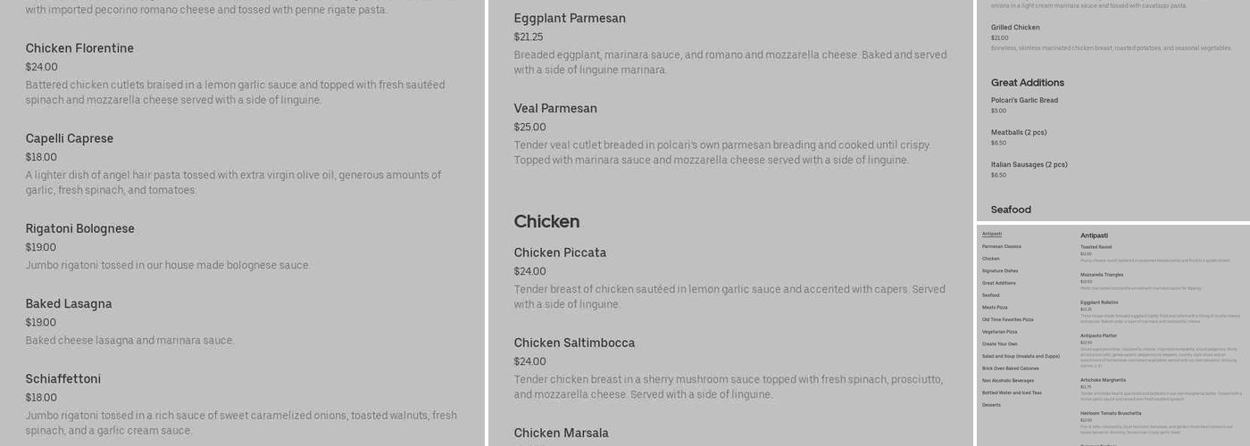 Boston Meals Inc Menu