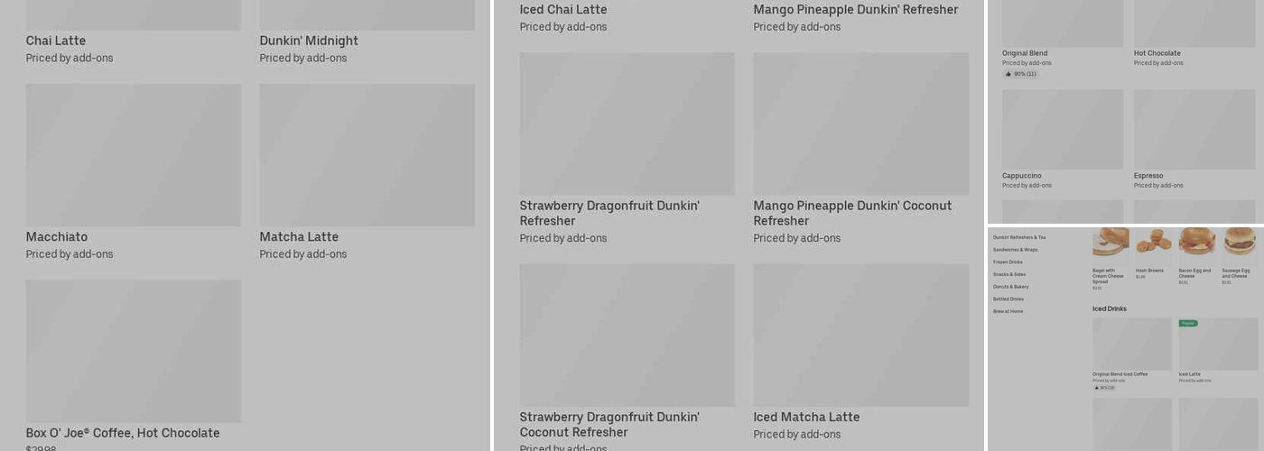 Dunkin' Menu