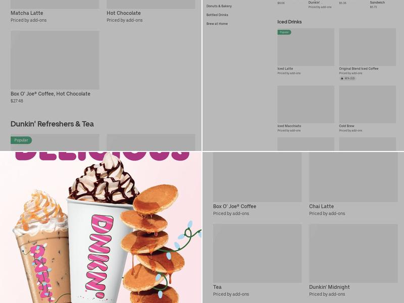 Dunkin' Menu