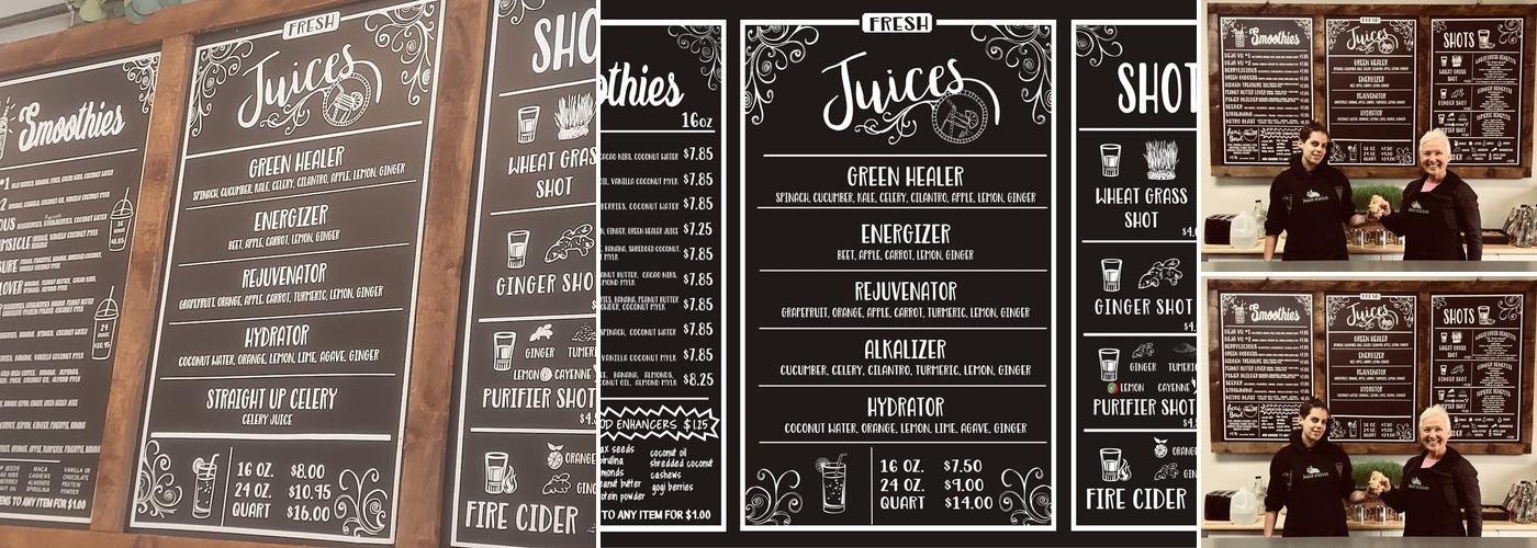 Juice Station Pembroke//Duxbury Menu