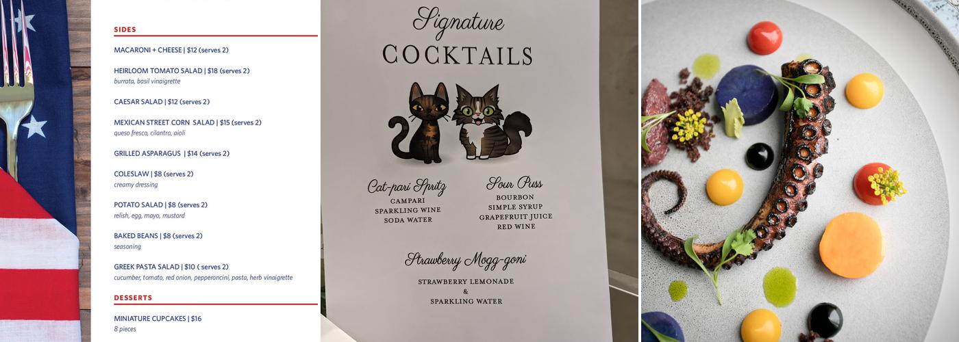 The Catered Affair Menu