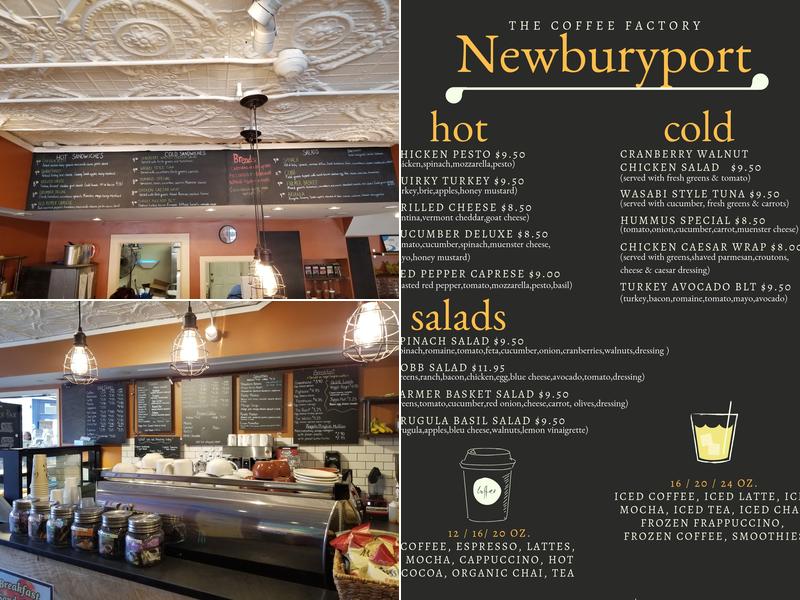 The Coffee Factory Menu