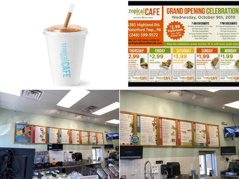 Tropical Smoothie Cafe Menu
