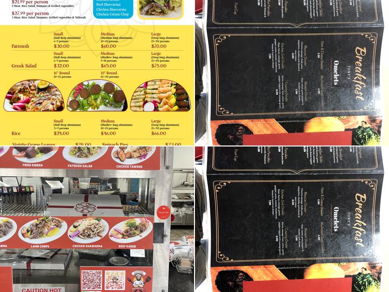 Tony's Coney Island Menu