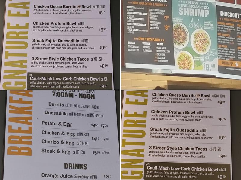 QDOBA Mexican Eats Menu