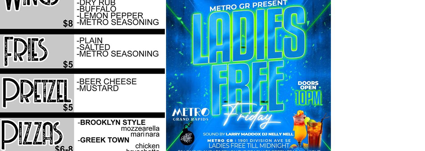 Metro Grand Rapids Menu