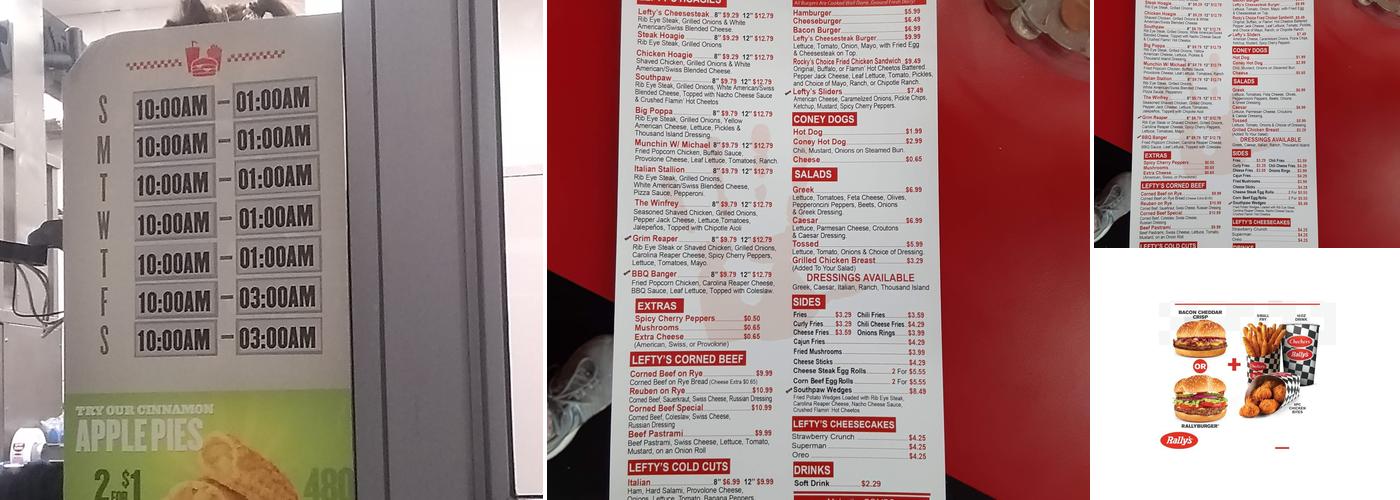 Checkers Menu