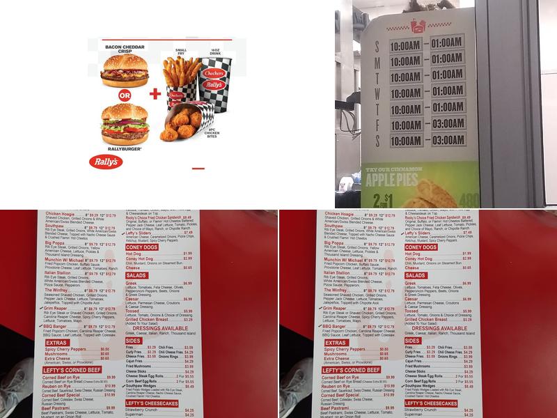 Checkers Menu