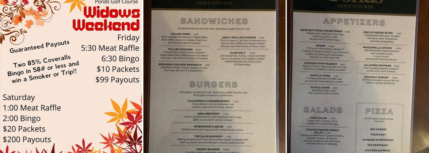 Mulligans Menu