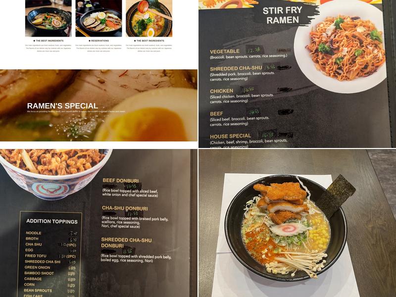 Tsuta Ramen Menu