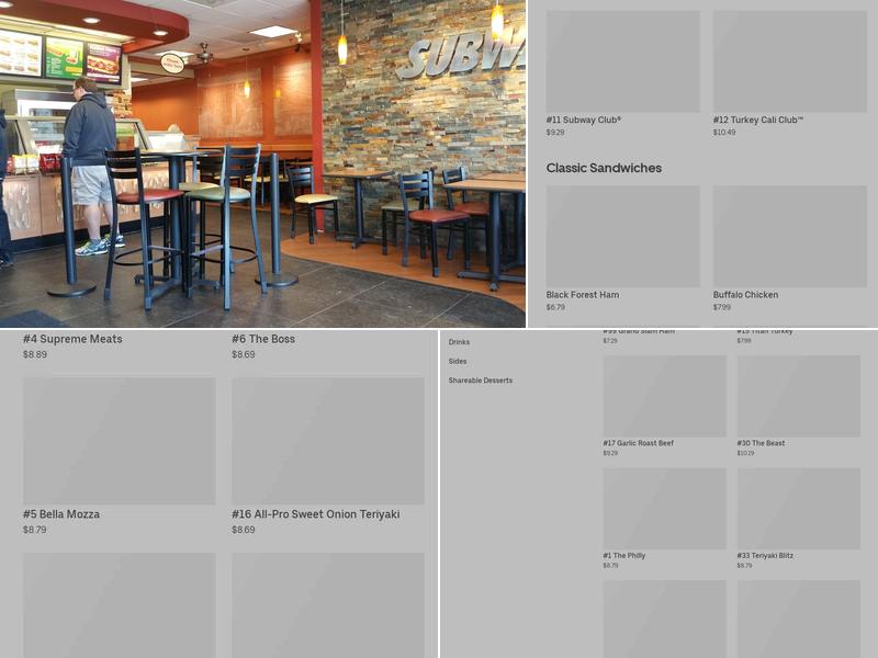 Subway Menu
