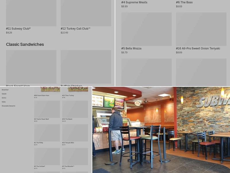 Subway Menu