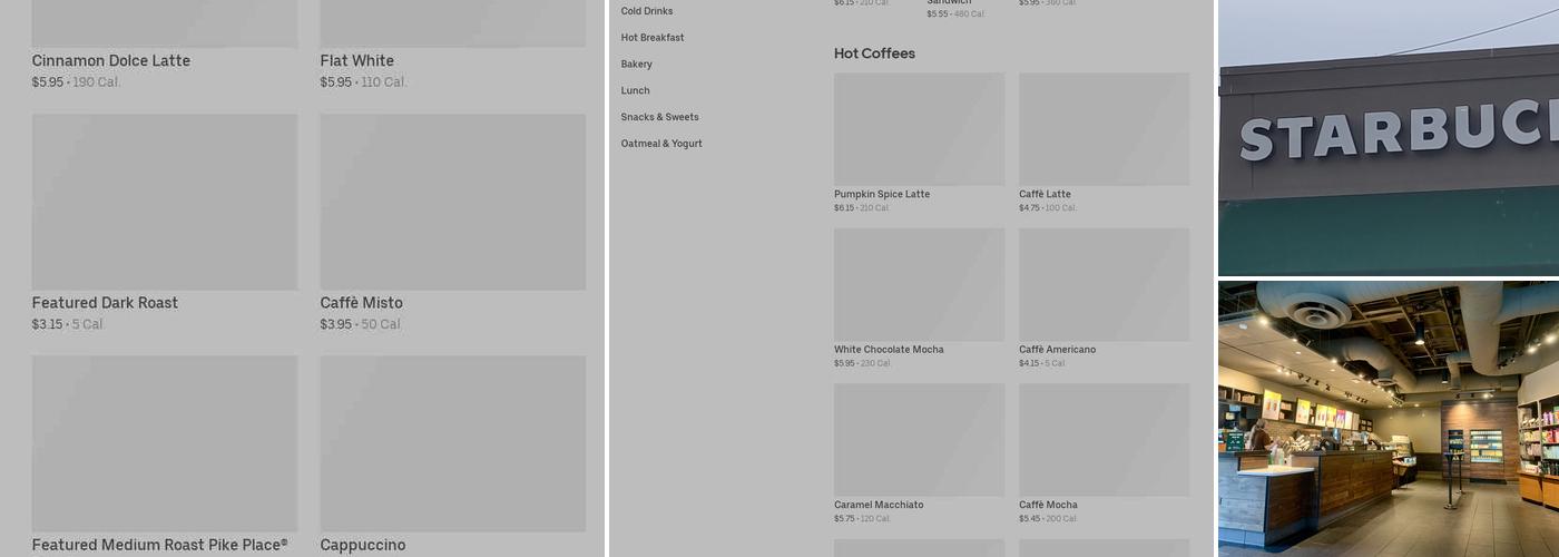 Starbucks Menu