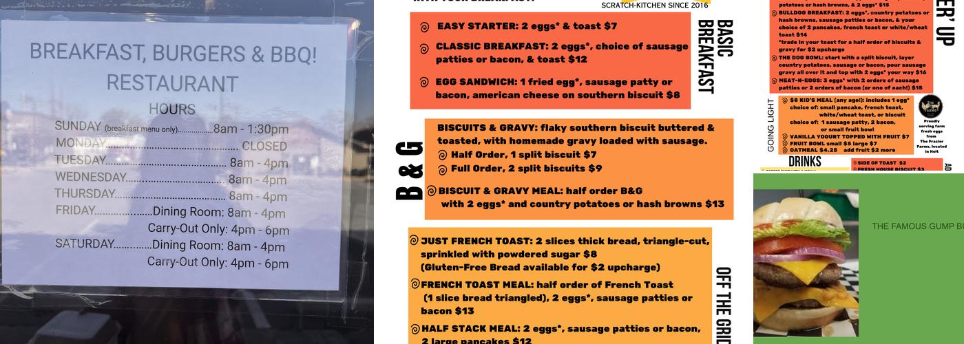 Hoffman's D'Creamery Menu