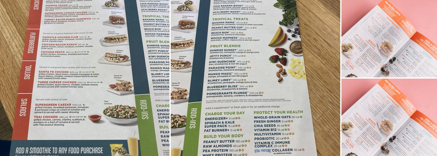 Tropical Smoothie Cafe Menu
