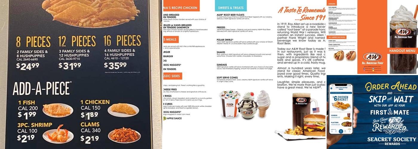 Long John Silver's | A&W Menu