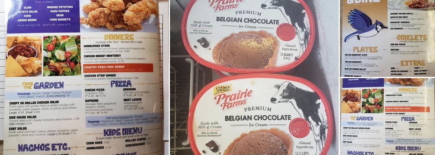 Flying Bluejay Cafe Menu