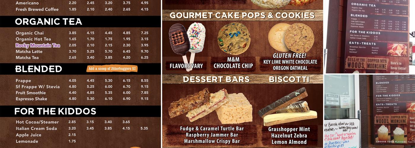 Copper Mountain Coffee Menu