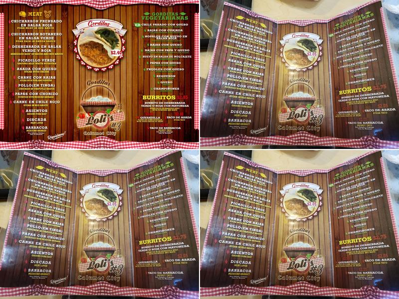 Gorditas Loli’s #3 Menu
