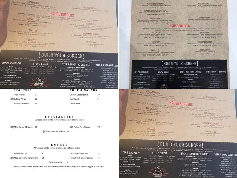 Burger Theory Menu