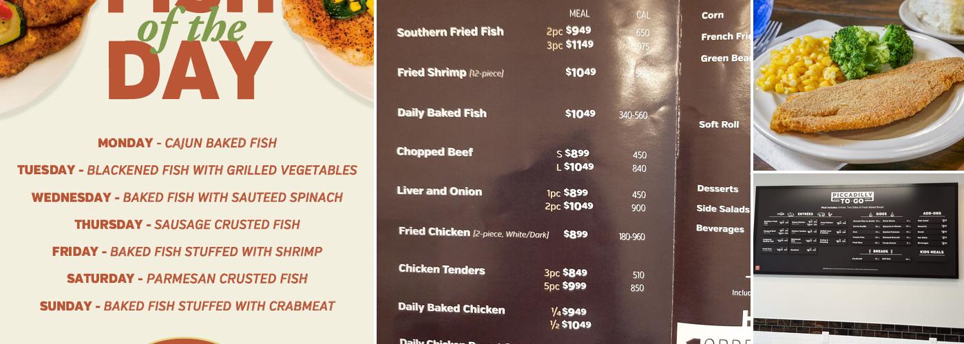 Piccadilly Restaurants Menu