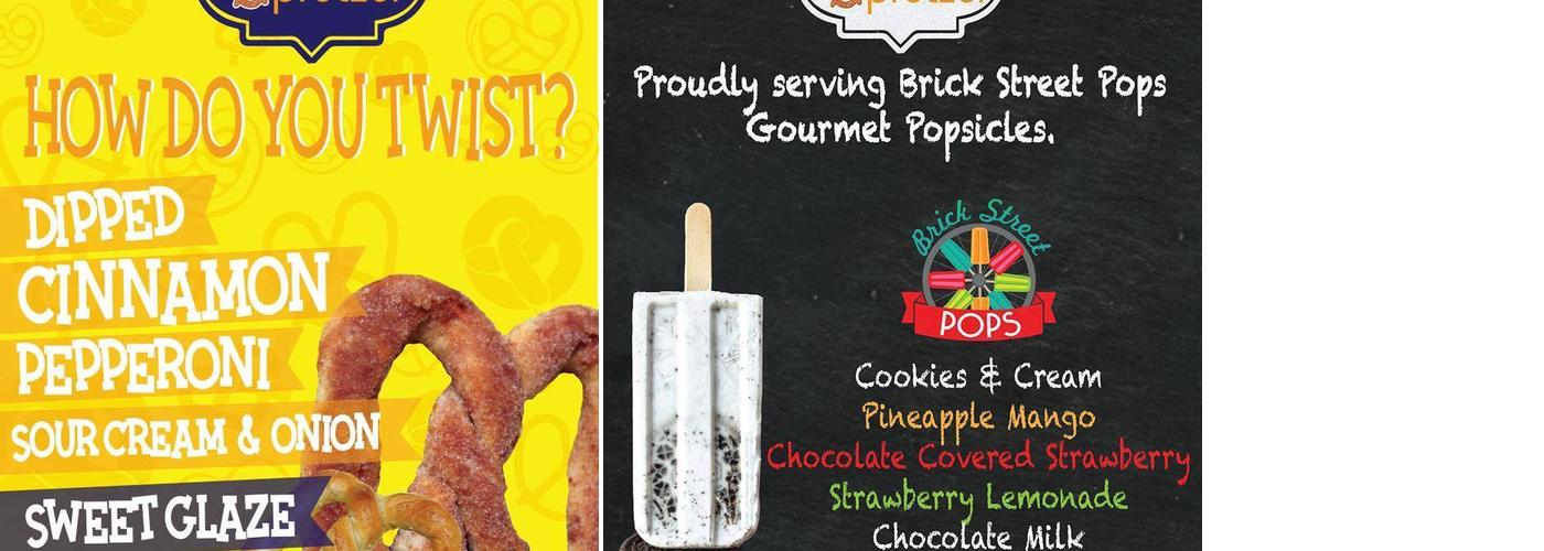 Twisted pretzel Menu