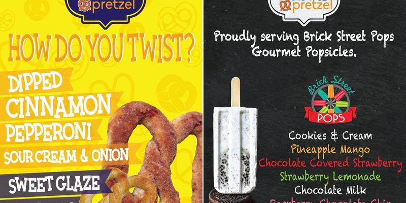 Twisted pretzel Menu