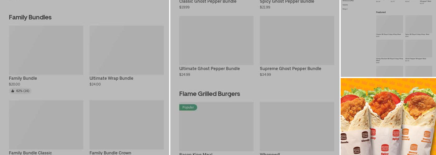 Burger King Menu