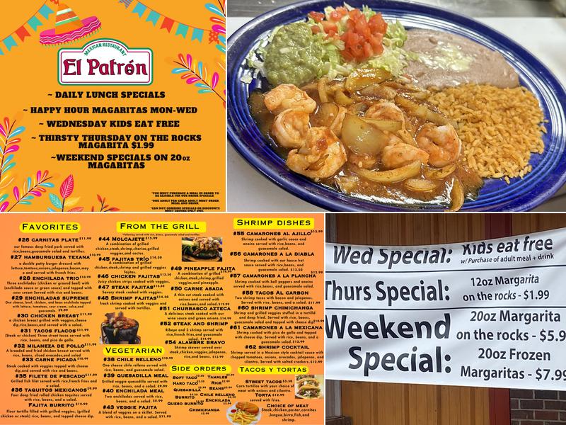 El Patron Menu