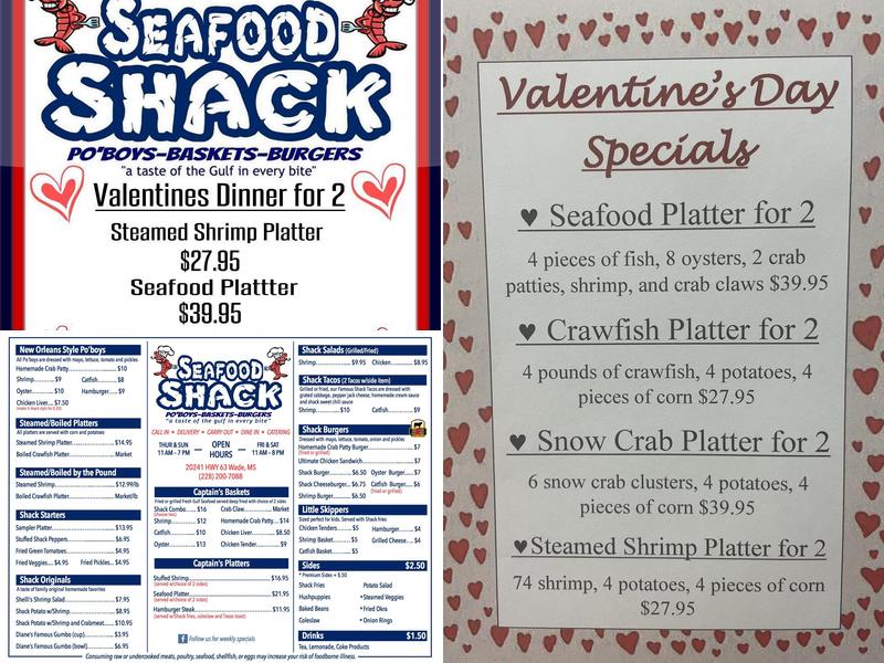 Seafood Shack Market & Deli Menu