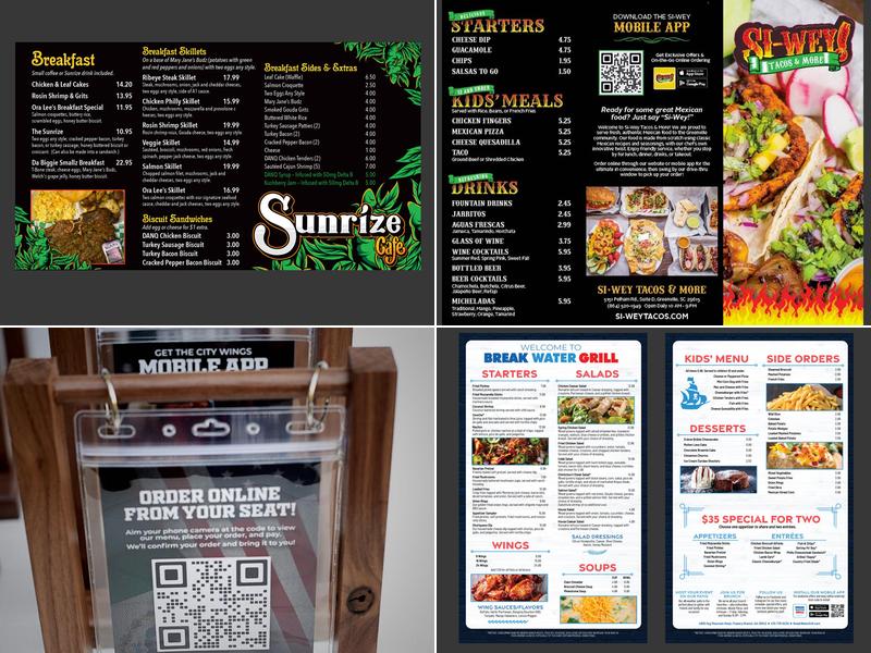 Avocado's Bar &Grill Menu