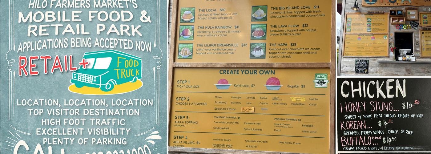 Hilo Farmers Market Kitchen Menu