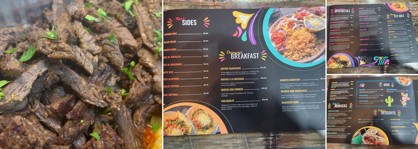 Uncle Rico's Cantina Menu