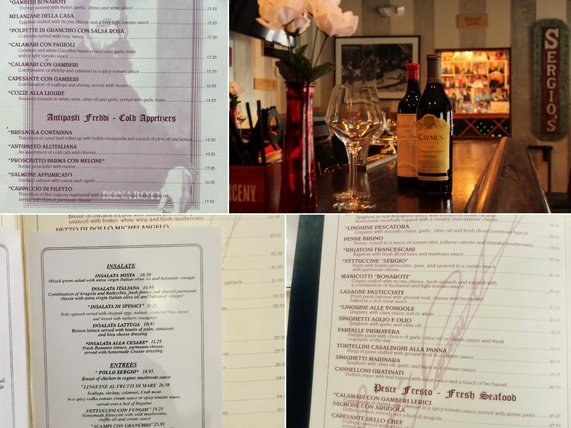 Ristorante Bonaroti Menu