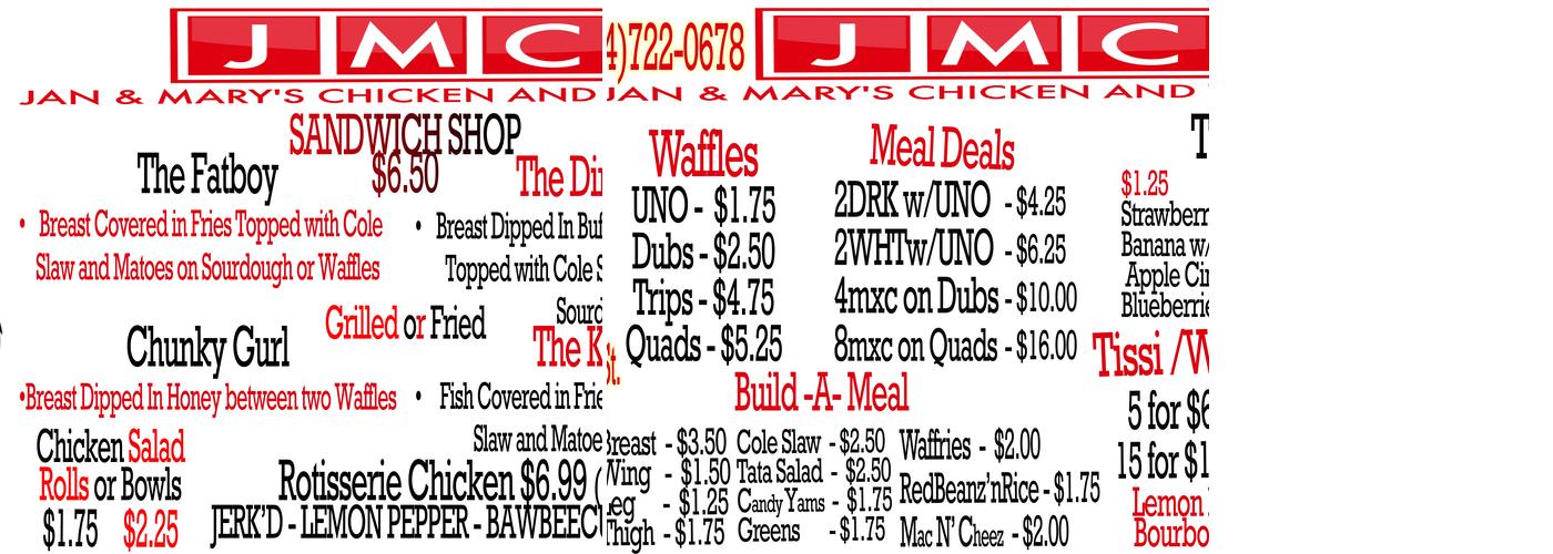 Skeeter's Restaurant Menu